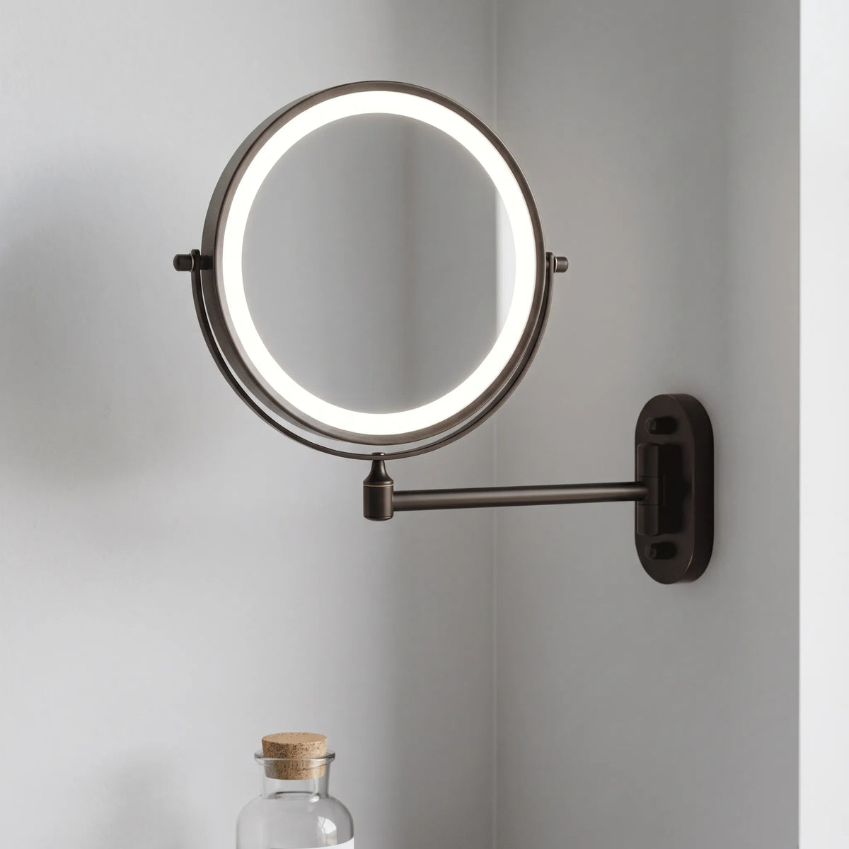 Lumiglace - Miroir Grossissant Lumineux Mural