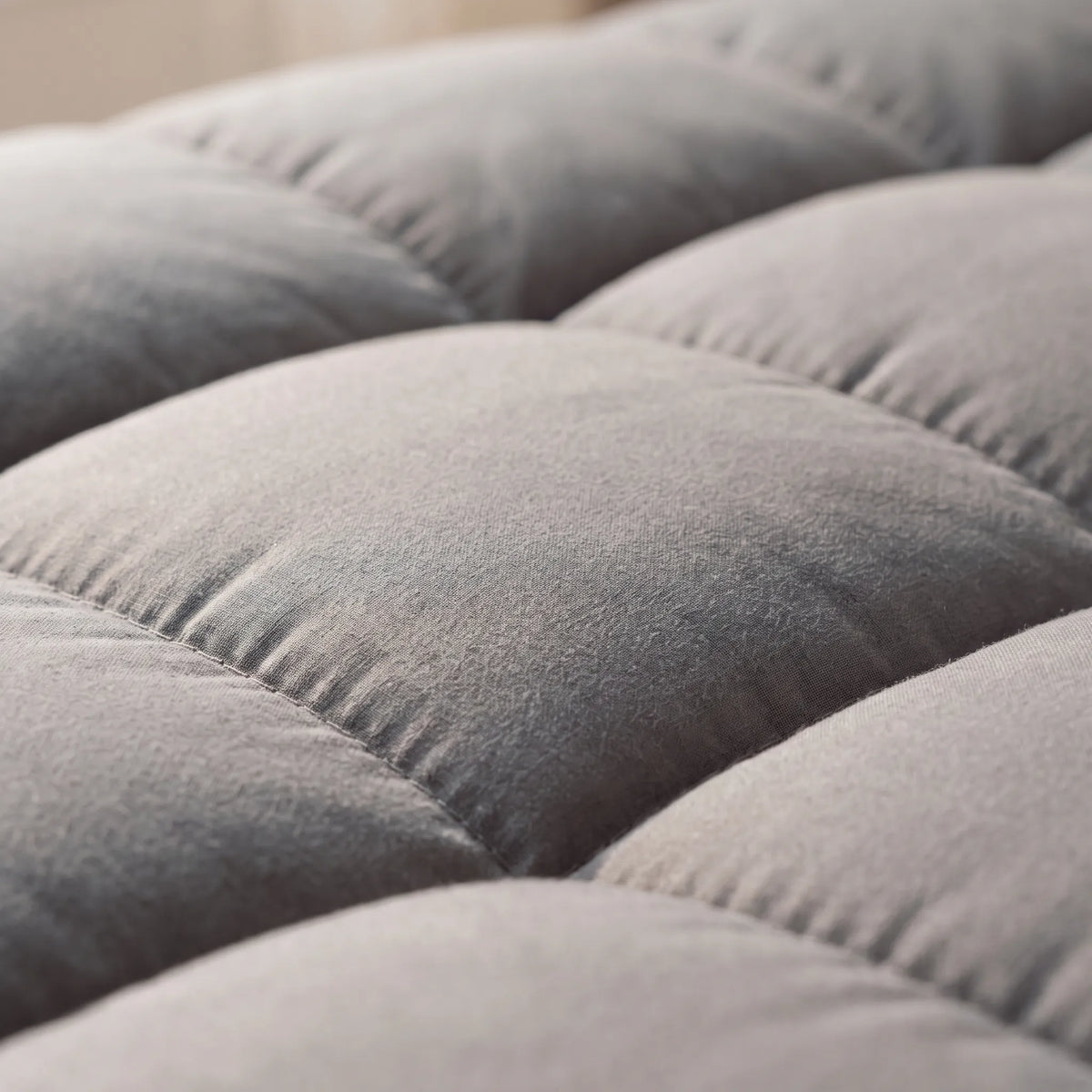 RestCloud - Surmatelas Rafraîchissant Matelassé Gris