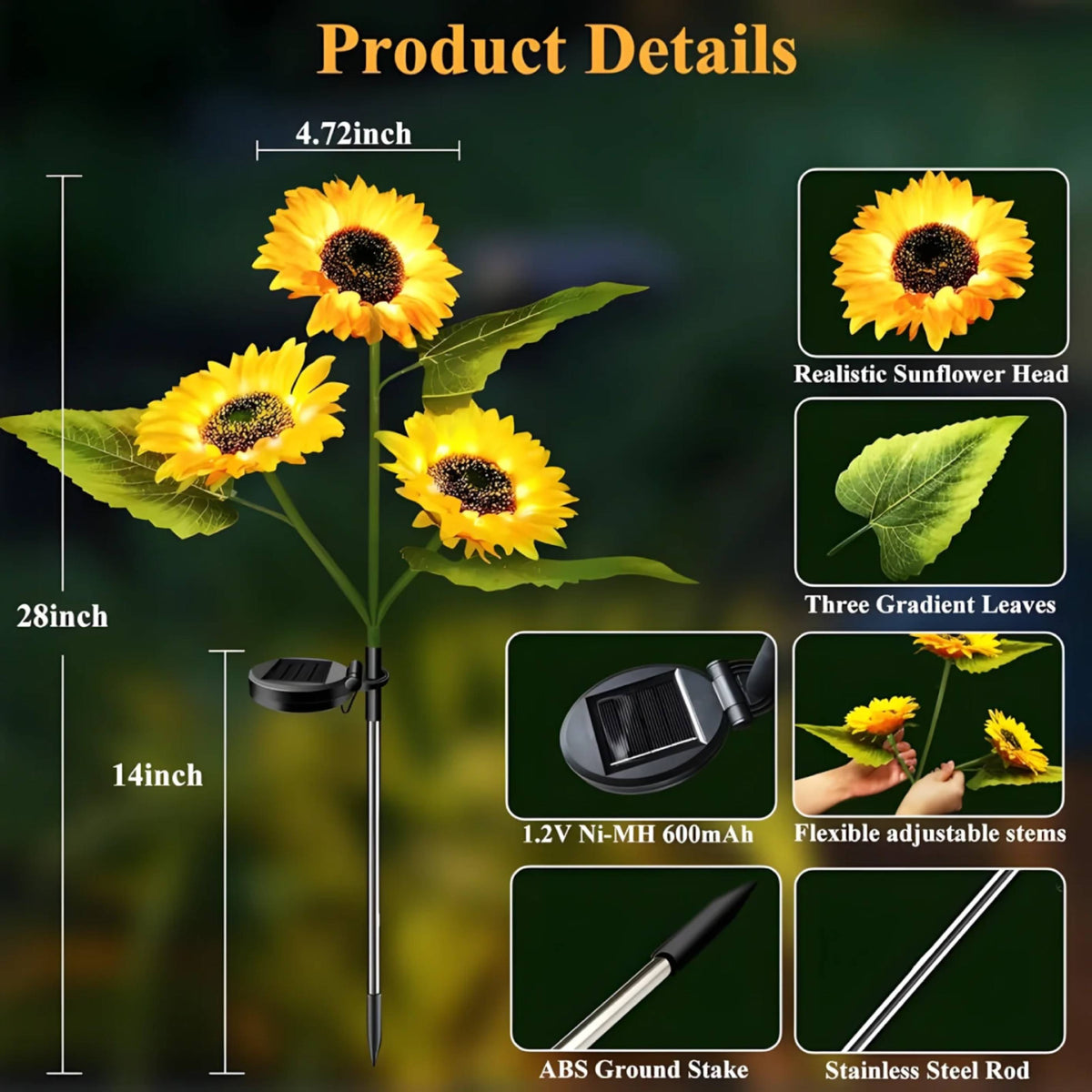 1+1 GRATUIT | SolarBloom™ | Votre paradis de jardin s'épanouit sous la lumière chaude du soleil